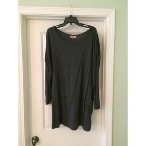 Dark Gray Piko Dress (Long Sleeved, Size L)